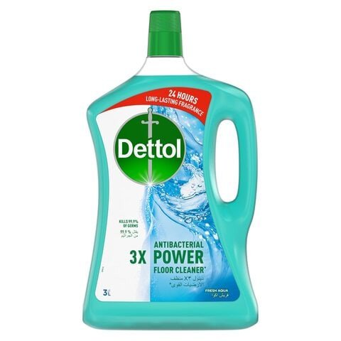Dettol 3x Power Antibacterial Floor Cleaner Aqua Fresh 3L