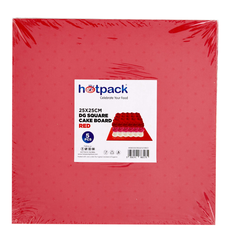 Square Cake Board 5 Pieces