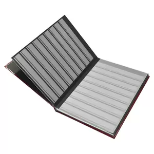 FIS Stamp Album Bonded Leather 8-Sheets 301x228mm, Maroon - FSSA301X228B8