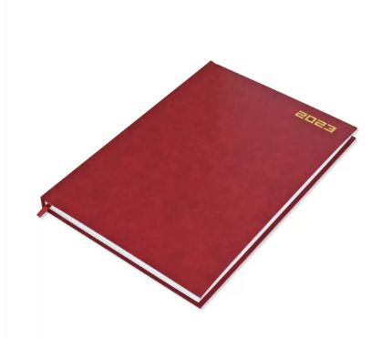 FIS Diary 2023 (English) Maroon, A4 - FSDI41E23MR