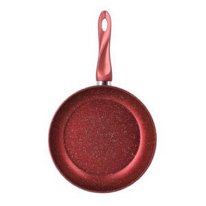 Royalford Frypan With Durable Granite Coating - Aluminium - Red - RF10261-RD