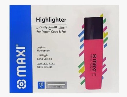 Maxi Fluorescent Premium Highlighter - Pink
