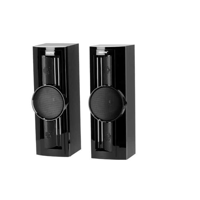 Geepas 2.1 Multimedia Speaker, 40000 Watts Peak Power, 8" Woofer | USB, Bluetooth & Multiple-Devise, Multiple Devise Inputs (Pc, Ps4, Xbox, Tv, Smartphone, Tablet, Music Player) | 2 Years Warranty