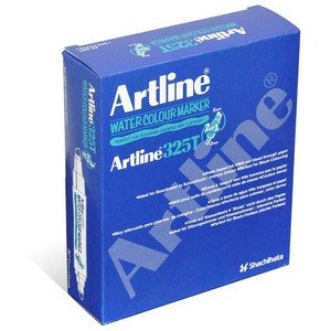 Artline 325T Water Colour Marker 2.0-5.0mm, Pink Color, Pack of 12 pcs. Acrylic Fibre Tip - ARMK325PI