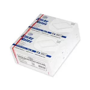 FIS Sticky Note Pad, 3X5 inches, Pack of 12, Ruled Pastel White -FSPO3X5RPWH