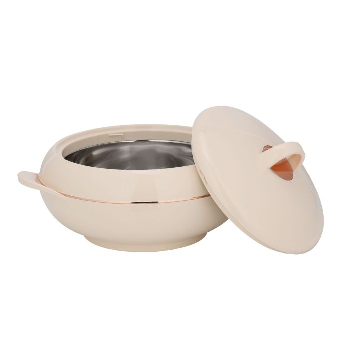 Omega Gold Insulated Casserole, Firm Twist Lock, RF11153 | Strong Handles | 3500ml Double Wall Insulated Serving Pot, Chapati Storage Box, Roti Serving Pot, Chapati Dabba