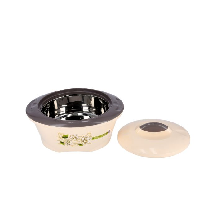 Royalford RF8952 3pc Casserole Dish Hot Pot Set - Stainless Steel Insulated Serving Dishes With Lids - Hot Food Storage Containers, Food Warmers & Storage Saver For Everyday Use- 850 ML, 1400 Ml, 2400