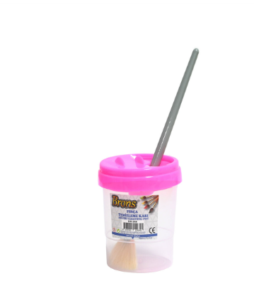 Brons Pack Of 20 Brush Cleaning Container Assorted Color (Pink,Yellow,Blue) -KRABBR-250