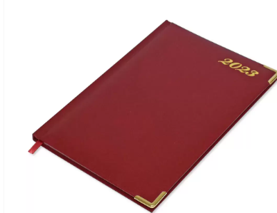 FIS A5 Diary 2023 English (1-Week at a glance) Maroon - FSDI78E23MR