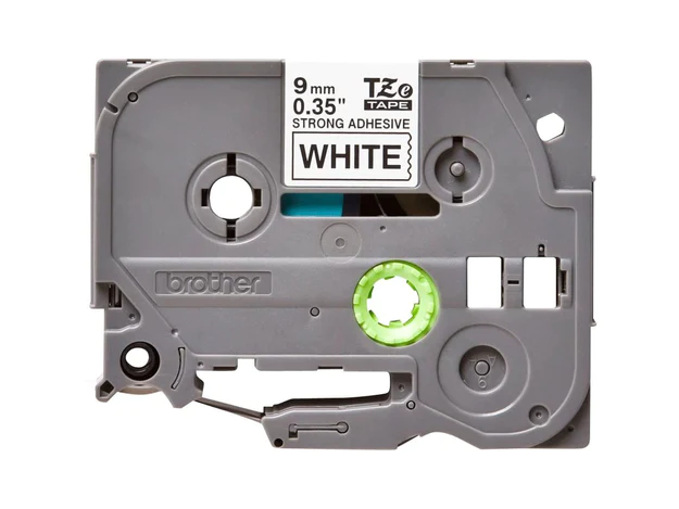 Brother P-touch 9mm TZ-S221 Strong Adhesive Tape, Black on White