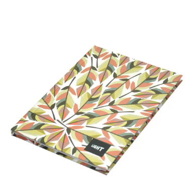 Light Hard Cover Notebook, Pack of 5 Pieces, Single Line, 10x8 Inch,100 Sheets - LINB1081807