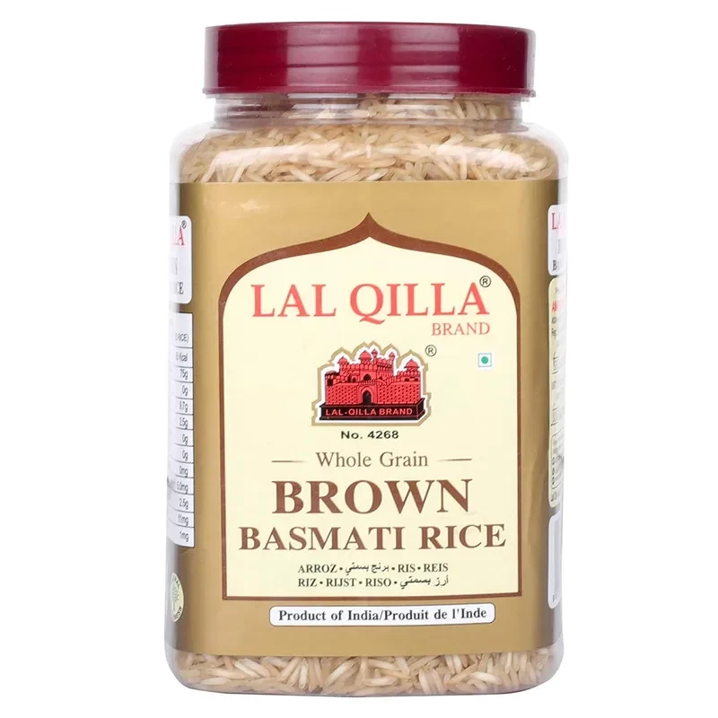 Lal Qilla Brown Basmati Rice Jar - 1 Kg