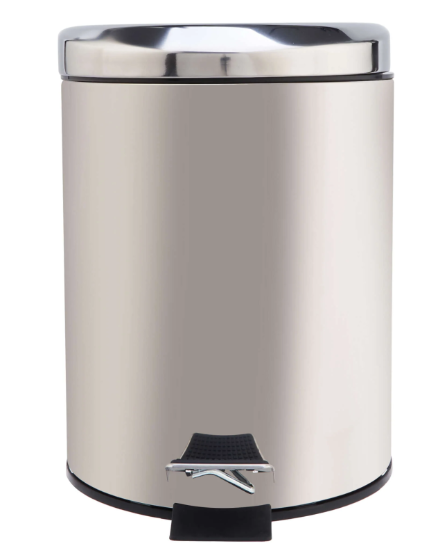 Hygic Stainless Steel Pedal Bin Dust Bin(Glossy Design)
