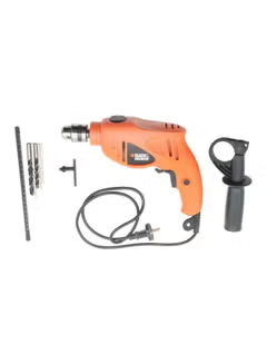 Hammer Drill Single Speed For Wood, Steel And Masorny Drilling 500W HD5010-B5 Orange/Black