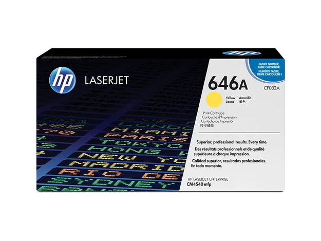 HP 646A Yellow Original LaserJet Toner Cartridge (CF032A)