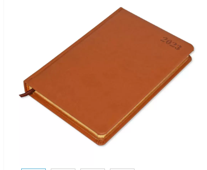 FIS Golden A5 Diary 2023 (English) Brown - FSDI19EG23BR