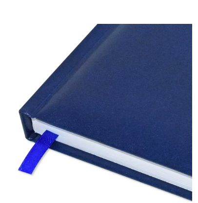 Fis 2024 A5 Diaryac,Gold Corners,English Vinyl 1Side Padded Blue -FSDI22E24BL