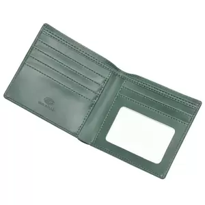 FIS Wallet Italian PU 10x10.5cm, Green - FSPQWALLETPUGR