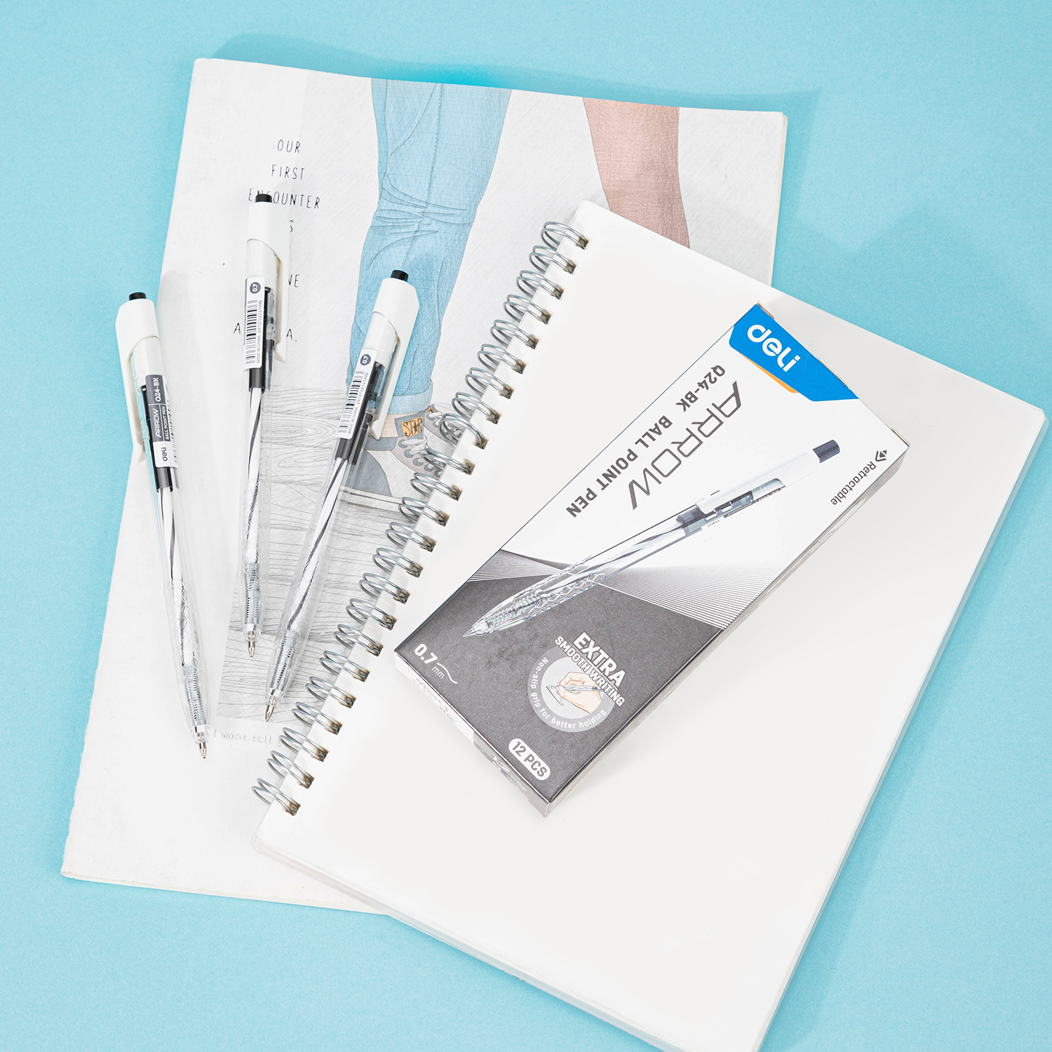 Deli-EQ24-BK Ball Point Pen