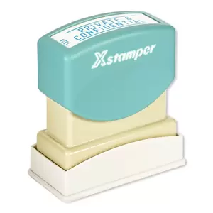 Artline X-Stamper "PRIVATE & CONFIDENTIAL" for Office Business Supplies, Ink Blue - ARXTCXB1324