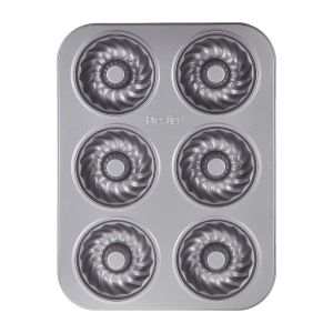 Prestige Bakemaster 2 Non Stick Mini Fluted Mold Pan - Aluminium - Grey