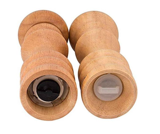 Prestige Set Peppermill & Salt Box - Wood - Wooden
