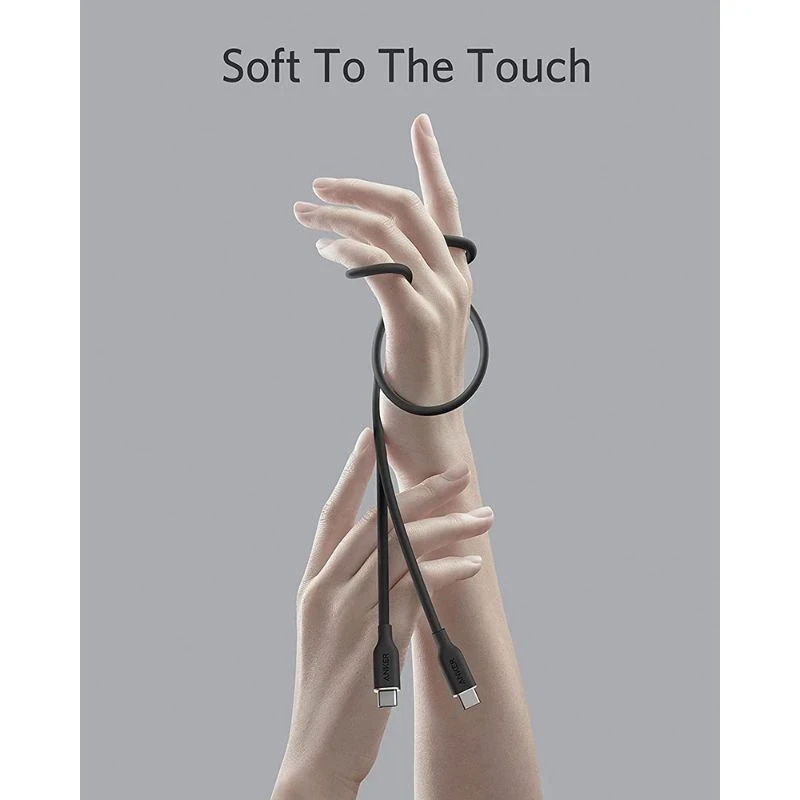 Anker Power Line III Flow USB-C to USB-C 6ft Cable Black