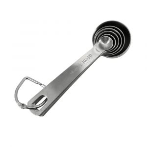 Royalford 6 Pcs Measuring Spoon Set - Stainless Steel - Silver