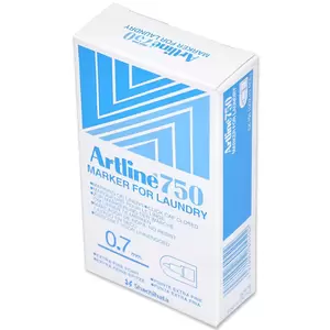 Artline Laundry Marker, 750 Black, Pack of 12 - ARMK750
