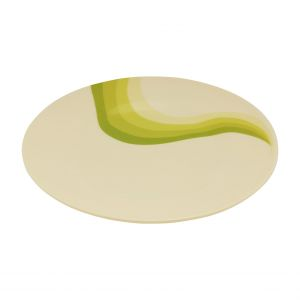 Royalford 10" Melamine Ware Super Rays Flat Plate - Melamine - White