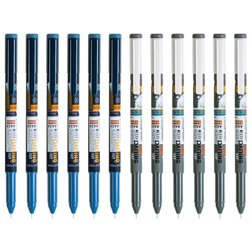 Deli A624 0.5mm Gel Pen Set Smooth Writing Black Refill Ballpoint Pen Stationery School Students Office Writing Supplies