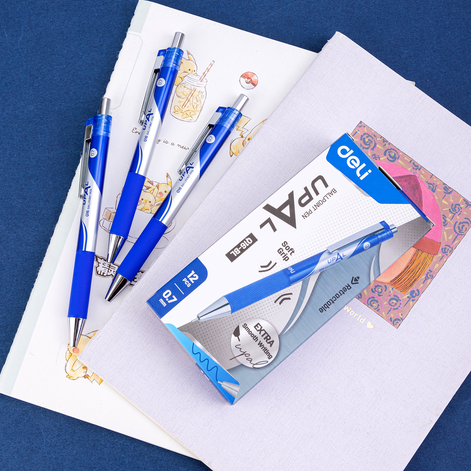 Deli-EQ16-BL Ball Point Pen