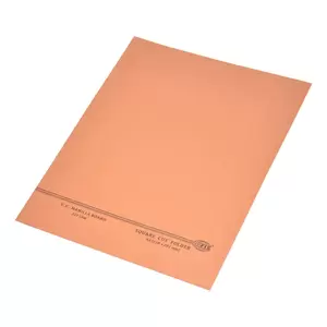 100-Piece FIS Square Cut Folders Without Fastener, Kendal Manila, Orange Color, 225gsm A4 Size - FSFF9A4KOR
