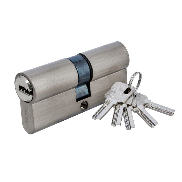 Double Cylinder, 5 Keys Pin Cylinder, GHW65075 | Anti-Bump, Anti-Drill And Anti-Pick Door Lock With Key | High Security For Wooden, UPVC And Composite Doors