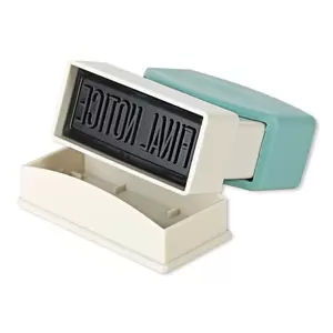 Artline X-Stamper "FINAL NOTICE" for Office Business Supplies, Ink Blue - ARXTCXB1014