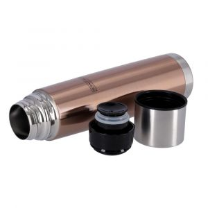 Royalford Vacuum Water Bottle - Stainless Steel - Brown - 1 L