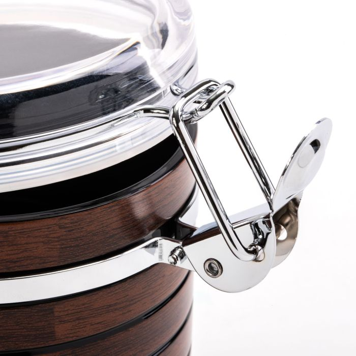 Royalford RF8221 Coffee Container, Cherrywood Tea-Coffee-Sugar Sets, Lightweight And Stylish Kitchen Storage Jars