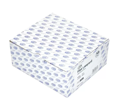 Pack of 50 Pieces Flat Lanyard Badge Holder With Hook 2X90cm Green - FSNA05-2CM