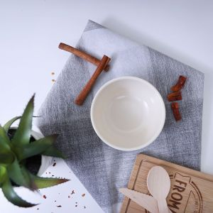 Royalford Melamine Ware 375 Inch Super Rays Small Bowl - Melamine - White