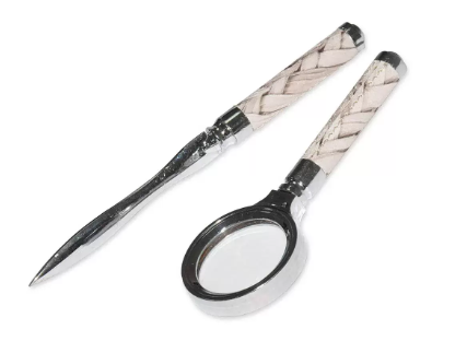 FIS Magnifier/Letter Opener Set Light Beige Grey - FSMGLOSETRLGY