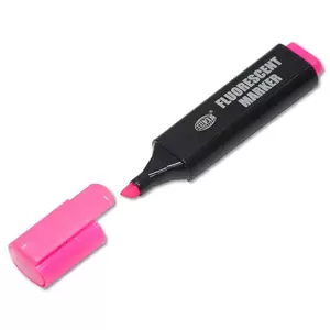 Fis Fluorescent Markers - Box Of 10 Pieces (pink) - FSFL05PI