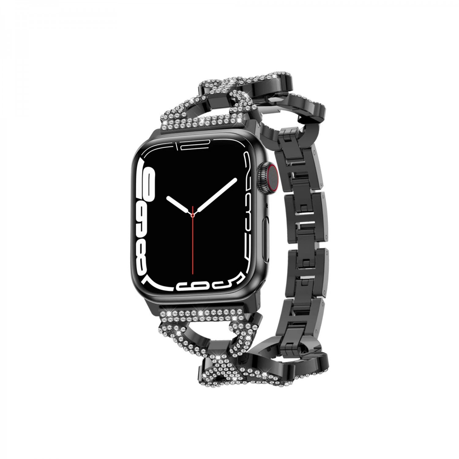 Green Bello Cyrstal Strap for Apple Watch 42/44/45MM - Black