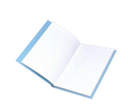 Pack of 5 Pieces 2 Quire Hard Cover Single Ruled Notebook, 96 Pages Blue