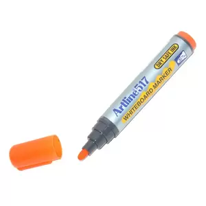 Artline White Board Marker Fine Pack of 12, Dry Safe, Orange, 517 - ARMK517OR