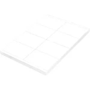 FIS Multipurpose Laser Labels, Colour White, Size 105X70mm (8 Stickers x 100 Sheet) A4 Size, E.U. Origin Material - FSLA8-100