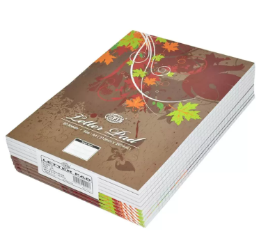 10-Piece FIS Letter Writing Pad, Single Ruled, A4 Size (80 Sheets x 10 Pcs) - FSPDA41504