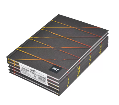 LIGHT Pack of 5 Hard Cover Notebook Single Line, 9X7 Inches (22.86 X 20.32 CM), 100 Sheets -LINB971508