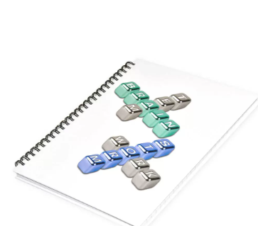LIGHT Pack of 5 Spiral Hard Cover Note Book 100 Sheets. Size:9X7 Inches (22.86 X 20.32 CM) -LINBS971001311