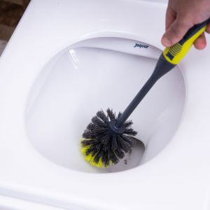 Royalford Toilet Brush With Holder - Plastic - Green & Grey