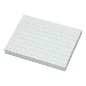 FIS Sticky Note, Colour White With Ruling, Size 3 x 4 Inch, 100 Sheets, Quantity per Pack 12 - FSPO34RWH